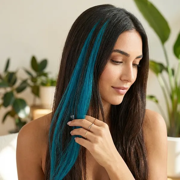 Sky_Blue_Straight_Clip_In_Hair_Extension_For_Women