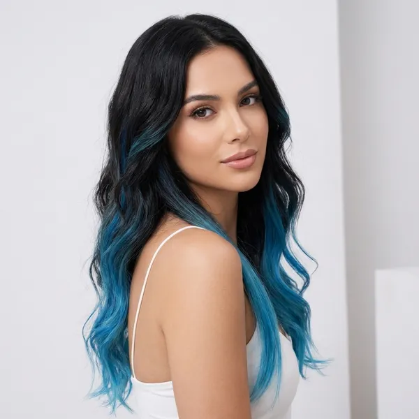 Ombre_Blue_Clip_In_Hair_Extensions_For_Women_Pack_Of_2