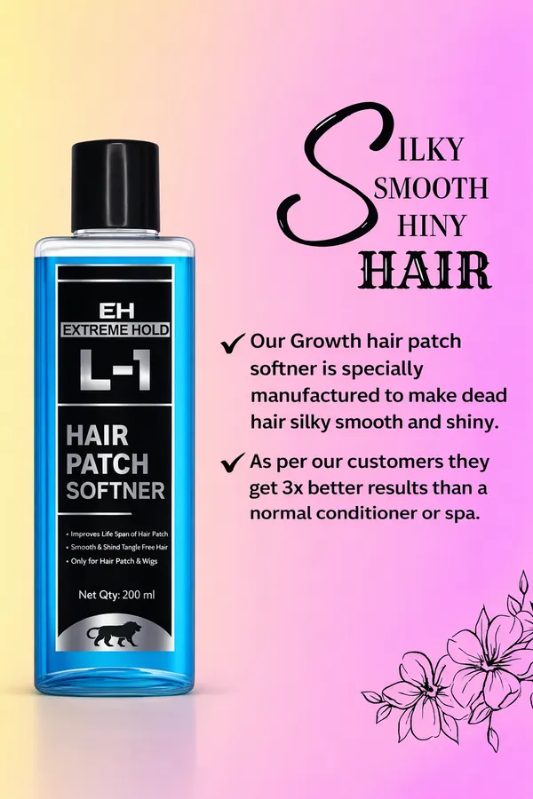 L-1_Hair_Patch_Softener_200Ml_|_Wig_&_Hair_System_Conditioner_For_Smooth,_Tangle-Free_Hair