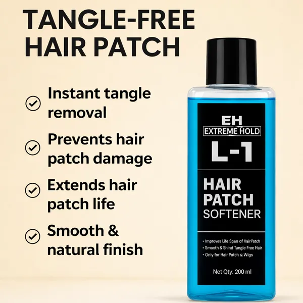 L-1_Hair_Patch_Softener_200Ml_|_Wig_&_Hair_System_Conditioner_For_Smooth,_Tangle-Free_Hair