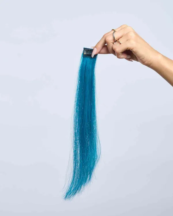 Sky_Blue_Straight_Clip_In_Hair_Extension_For_Women