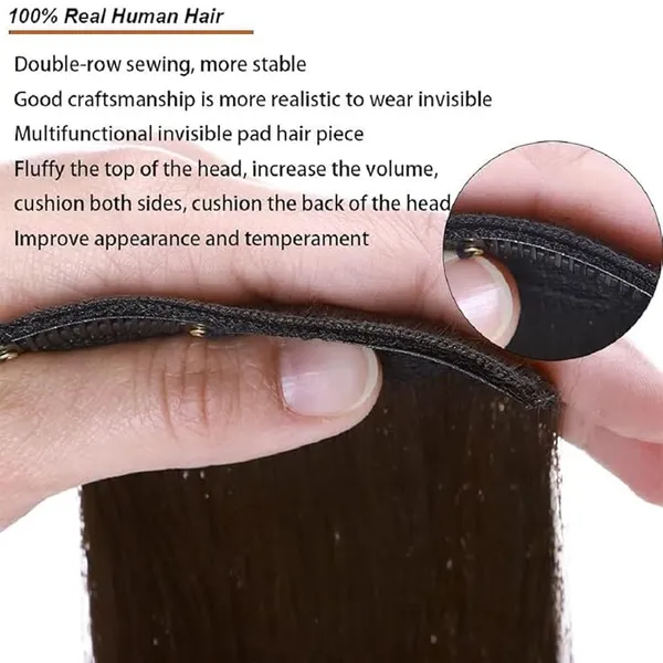 1_Look_Hair_Extension-Double_Clip_100%_Human_Hair_Extensionsn_Streaks_For_Women_and_Girls,_Hair_Extension