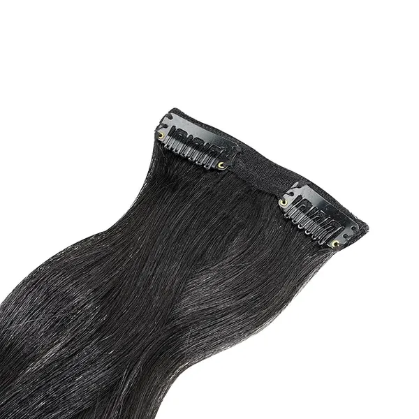 1_Look_Hair_Extension-Double_Clip_100%_Human_Hair_Extensionsn_Streaks_For_Women_and_Girls,_Hair_Extension