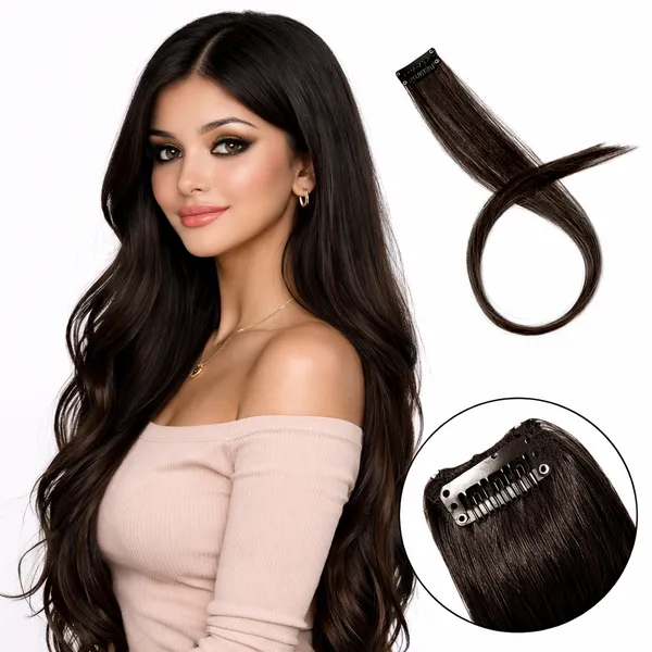 1_Look_Hair_Extension-Single_Clip-In_Hair_Streak_Extension_–_Natural_Black_(1B)_100%_Human_Hair