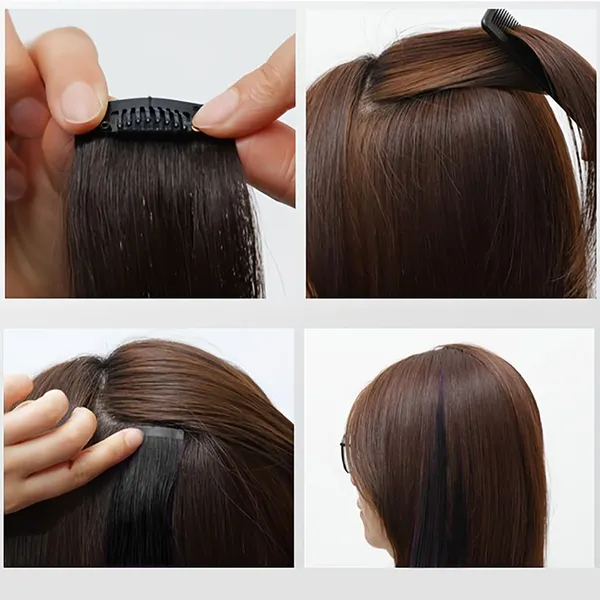 1_Look_Hair_Extension-Single_Clip-In_Hair_Streak_Extension_–_Natural_Black_(1B)_100%_Human_Hair