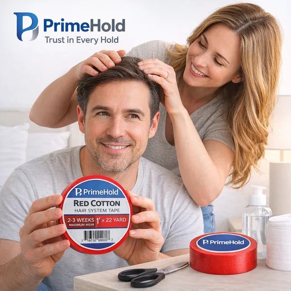 Primehold_Red_Cotton_Hair_System_Tape_|_Strong_Hold_Wig,_Toupee_&_Hair_Patch_Adhesive_|_Waterproof_Double-Sided_Wig_Tape