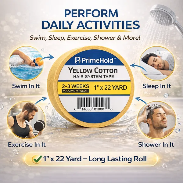 Primehold_Yellow_Cotton_Hair_System_Tape|_Strong_Hold_Wig,_Toupee_&_Hair_Patch_Adhesive_|_Double-Sided_Waterproof_Hair_Extension_Tape
