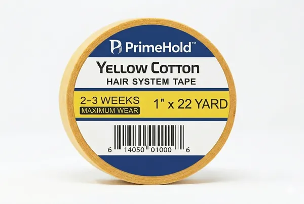 Primehold_Yellow_Cotton_Hair_System_Tape|_Strong_Hold_Wig,_Toupee_&_Hair_Patch_Adhesive_|_Double-Sided_Waterproof_Hair_Extension_Tape