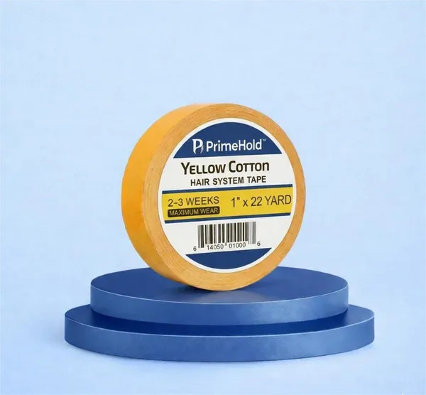Primehold_Yellow_Cotton_Hair_System_Tape|_Strong_Hold_Wig,_Toupee_&_Hair_Patch_Adhesive_|_Double-Sided_Waterproof_Hair_Extension_Tape