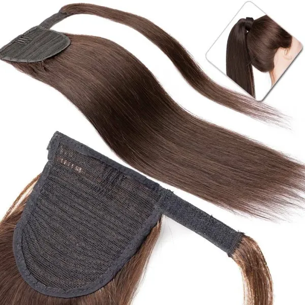 1_Look_Hair_Extension_100%_Human_Hair_Ponytail_Extension_–_Brown|_Celebrity_Style_Ponytail