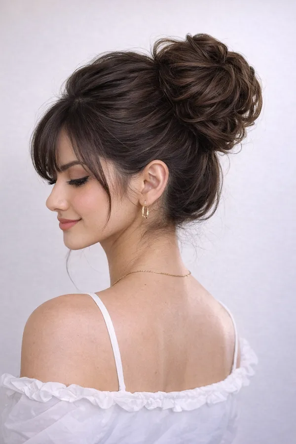 1_Look_Hair_Extension_100%_Human_Hair_Bun_Scrunchie_|_Natural_Hair_Donut_Bun_Extension(45_Gram)