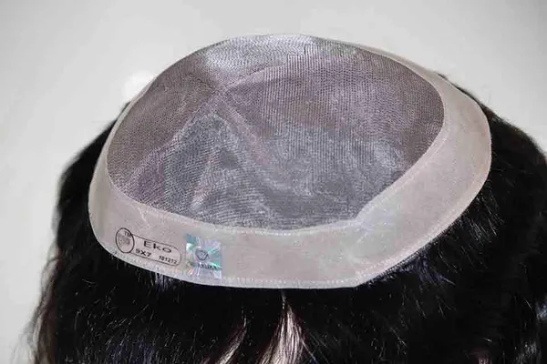 Eko_Hair_Patch_Black_Color_Fine_Human_Toupee_Patch,Piece,Wigs_For_Men_Hair_Extension