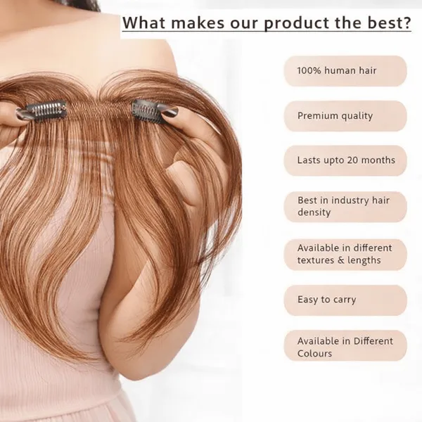 1_Look_Hair_Extension_Invisible_Hairline_Topper_–_100%_Human_Hair_Frontal_Coverage_Patch_For_Women(Brown)