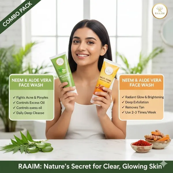 Raajim_Neem_And_Aloe_Vera_100_Ml_And_Haldi_Kesar_Ubtan_100_Ml_|_Acne_Control_And_Skin_Brightening_Combo_Face_Wash