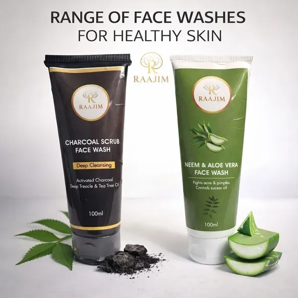 Raajim_Neem_And_Aloe_Vera_100_Ml_And_Charcoal_Scrub_100_Ml_|_Acne_Control_And_Deep_Cleansing_Combo_Face_Wash