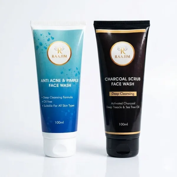 Raajim_Anti_Acne_And_Pimple_100_Ml_And_Charcoal_Scrub_100_Ml_|_Oil_Control,_Deep_Cleansing_And_Acne_Care_Combo_Face_Wash
