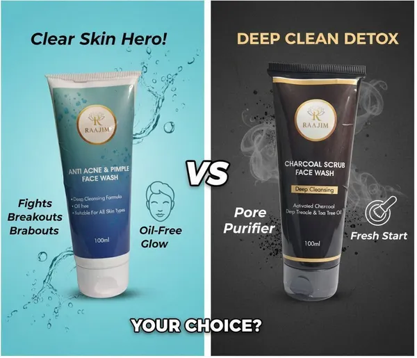 Raajim_Anti_Acne_And_Pimple_100_Ml_And_Charcoal_Scrub_100_Ml_|_Oil_Control,_Deep_Cleansing_And_Acne_Care_Combo_Face_Wash