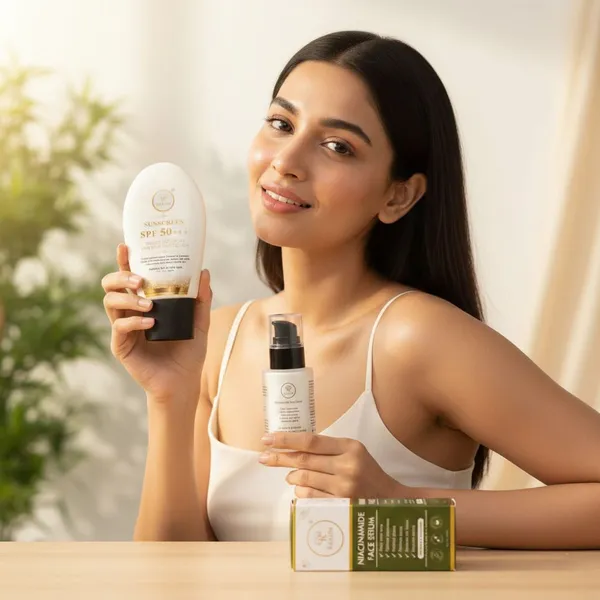 Raajim_Sunscreen_Spf_50_Pa+++_60_Gm_And_Niacinamide_Face_Serum_30_Ml