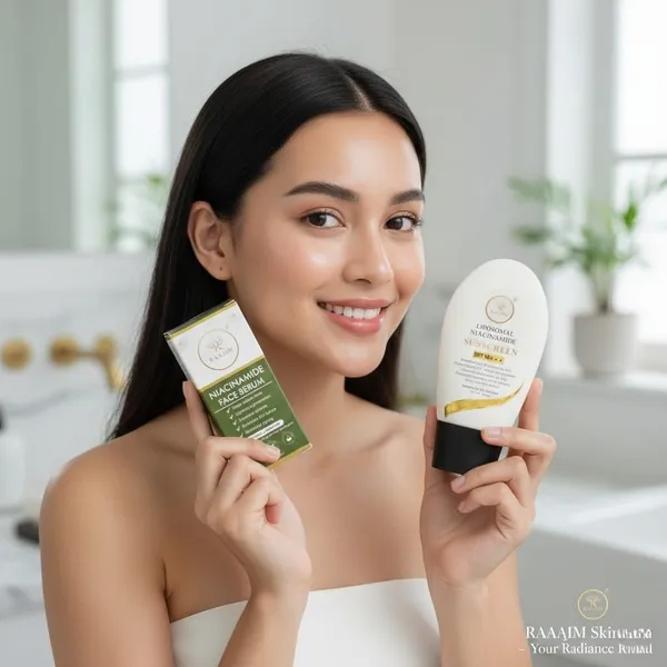 Raajim_Liposomal_Niacinamide_Sunscreen_Spf_50+++_60_Gm_And_Niacinamide_Face_Serum_30_Ml