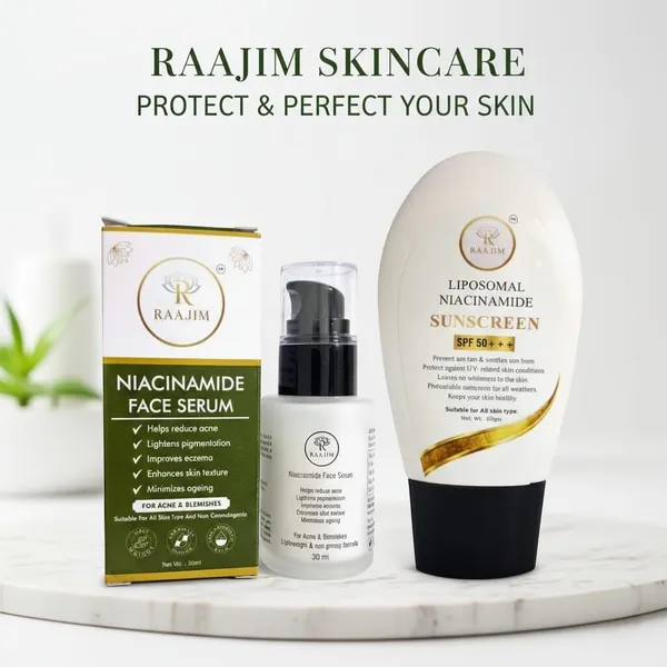 Raajim_Liposomal_Niacinamide_Sunscreen_Spf_50+++_60_Gm_And_Niacinamide_Face_Serum_30_Ml