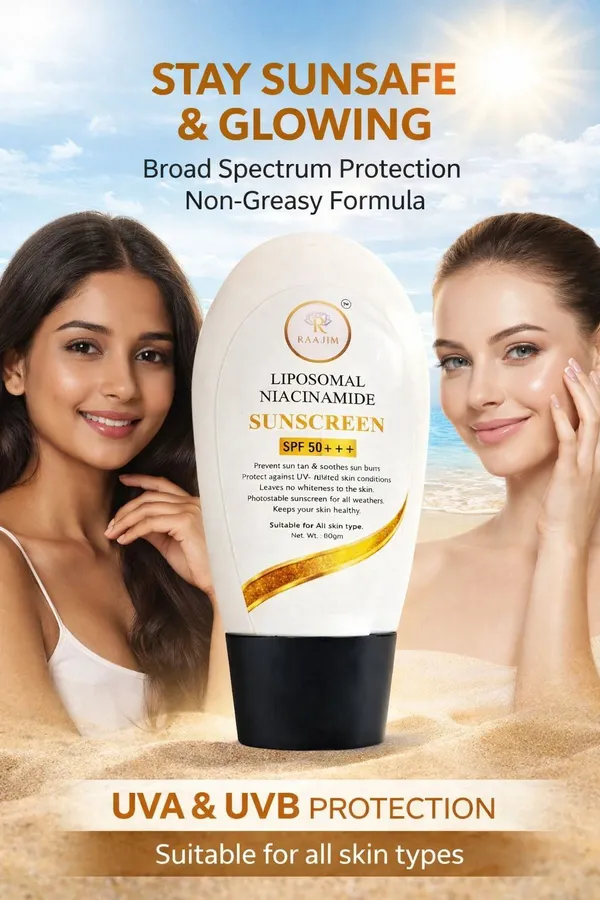 Raajim_Liposomal_Niacinamide_Sunscreen_Spf_50+++_Pa+++_60_Gm