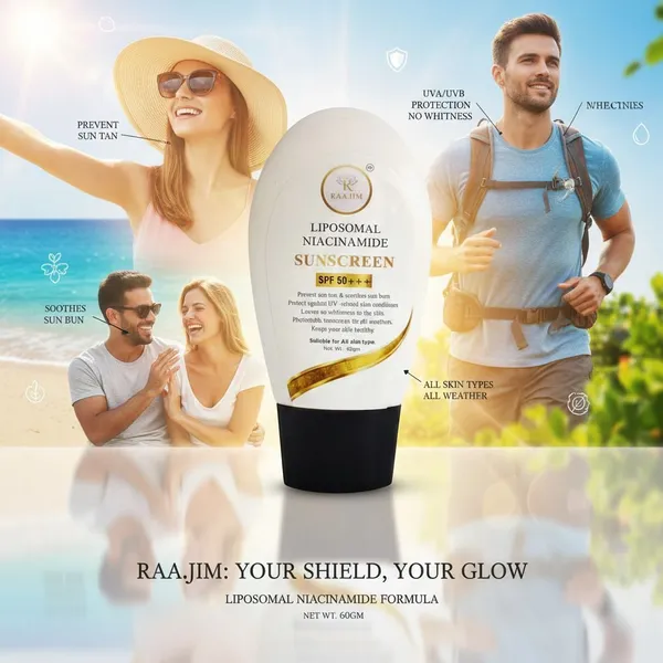 Raajim_Liposomal_Niacinamide_Sunscreen_Spf_50+++_Pa+++_60_Gm