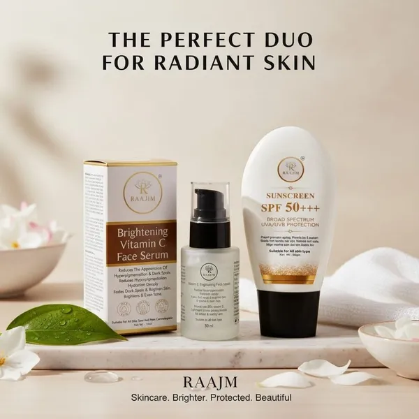 Raajim_Spf_50+++_Sunscreen_60_Gm_And_Vitamin_C_Face_Serum_30_Ml_Combo