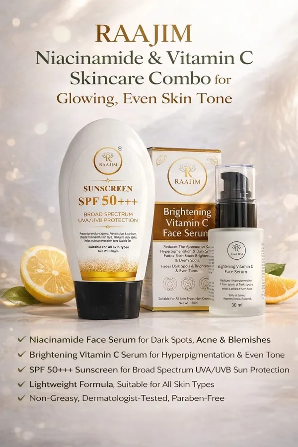Raajim_Spf_50+++_Sunscreen_60_Gm_And_Vitamin_C_Face_Serum_30_Ml_Combo