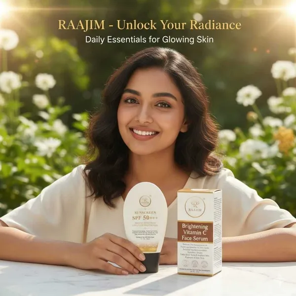 Raajim_Spf_50+++_Sunscreen_60_Gm_And_Vitamin_C_Face_Serum_30_Ml_Combo