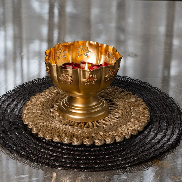 Gold_Decorativebrass_Bowl_Set_With_Floral_Design