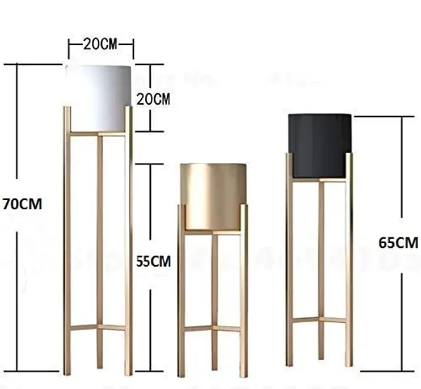 Gold_Modern_Metal_Plant_Stand_With_Planter_Pot