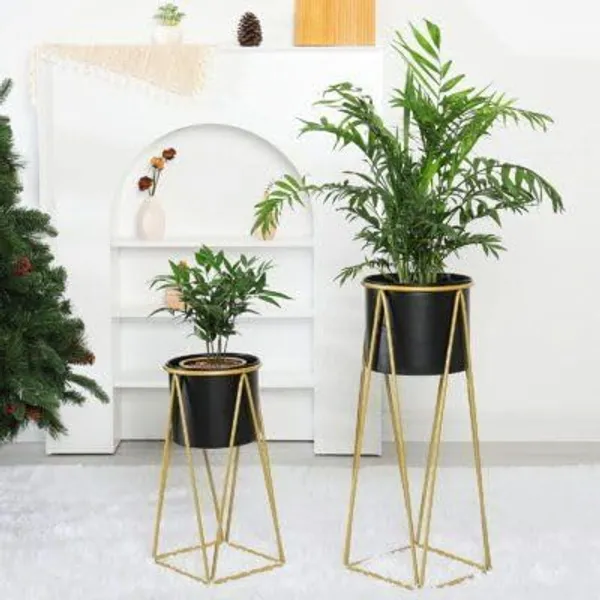 Black_And_Gold_Modern_Geometric_Metal_Plant_Stand_Set_Withplanters