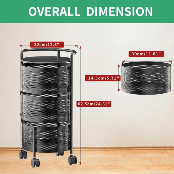 Gold_And_Teal_Tier_Rolling_Storage_Cart_With_Mesh_Baskets_And_Metal_Organizer_With_Wheels