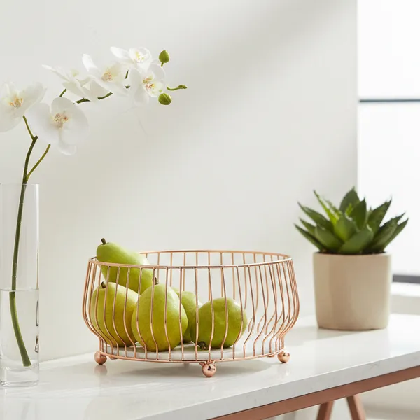 Rose_Gold_Rosewire_Fruit_Basket_With_Ball_Feet