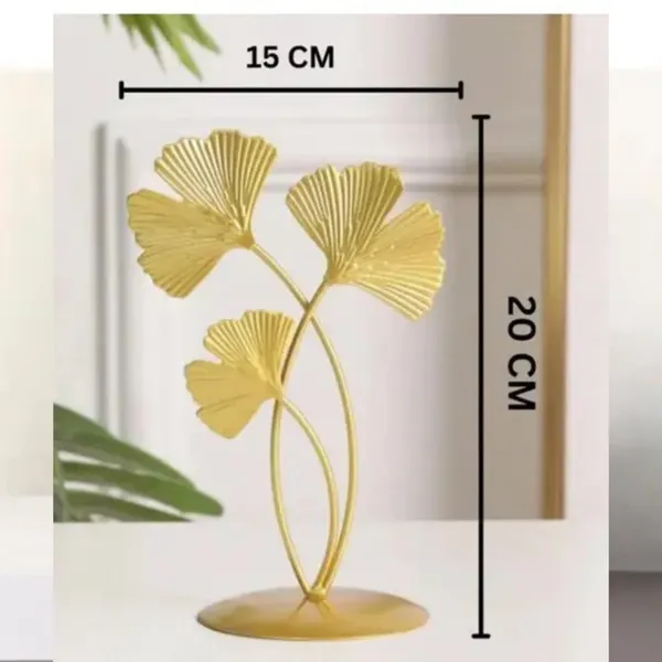 Gold_And_Black_Decorative_Ginkgo_Leaf_Metal_Sculpture_Showpiece