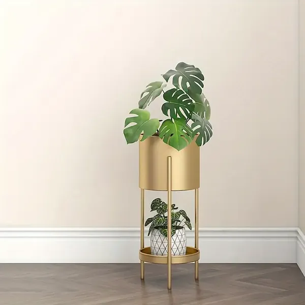 Gold_Tiermetal_Plant_Stand_With_Circular_Shelves_For_Indoor_Plants