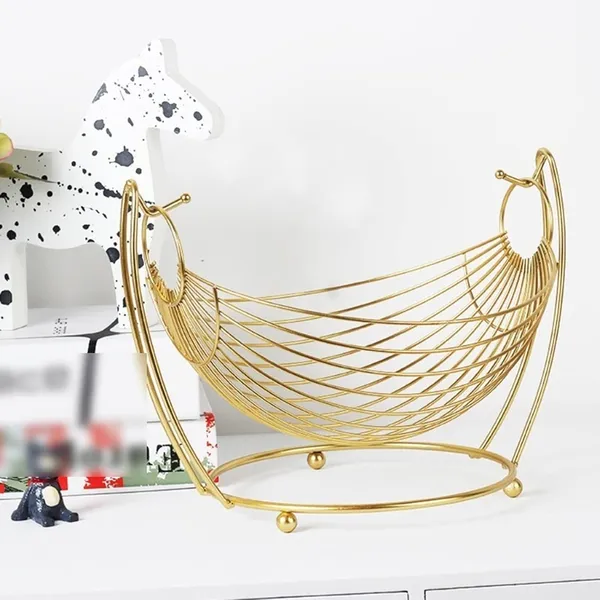 Gold_Wire_Fruit_Basket_Stand_With_Swinging_Design