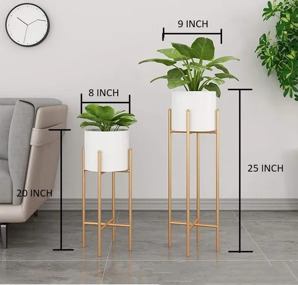 Light_Pink_And_Green_Modern_Plant_Stand_Set_With_Ceramic_Plantersmetal_Frame