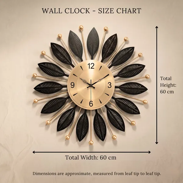 Luxury_Black_&_Gold_Metal_Leaf_Wall_Clock_–_Modern_Decorative_Silent_Wall_Clock_for_Living_Room_&_Bedroom