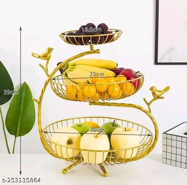 Gold_Tierbird_Design_Fruit_Basket_Stand