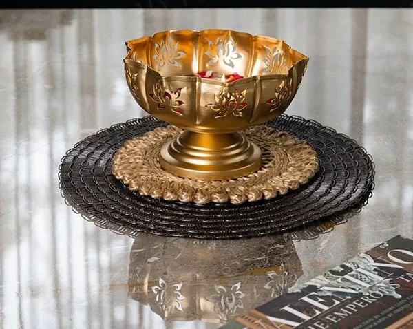 Gold_Decorativebrass_Bowl_Set_With_Floral_Design
