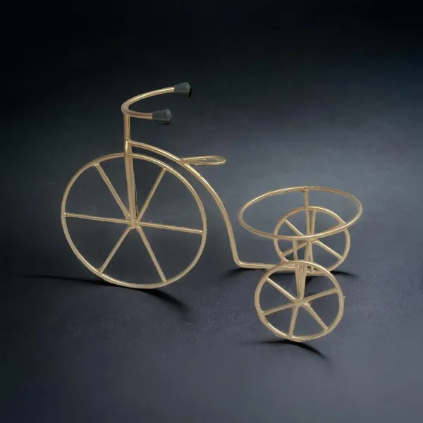 Beige_And_Green_Decorative_Metal_Tricycle_Planter_Stand_With_Potframe