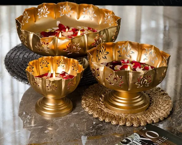 Gold_Decorativebrass_Bowl_Set_With_Floral_Design