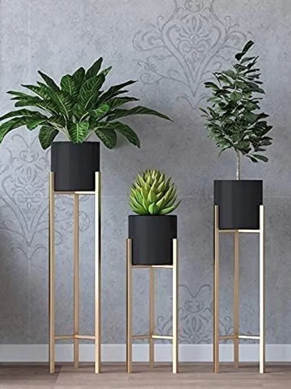 Gold_Modern_Metal_Plant_Stand_With_Planter_Pot