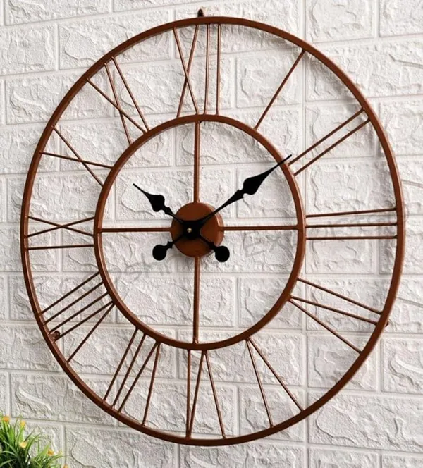 Vintage_Roman_Metal_Wall_Clock_–_Open_Frame_Design