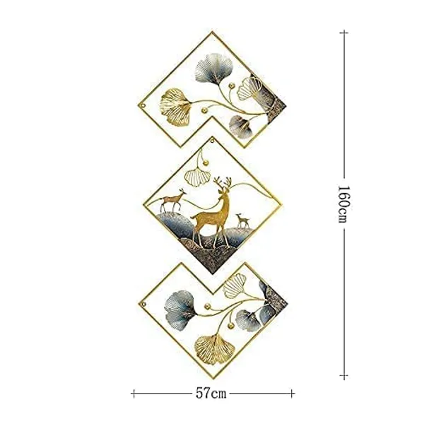 Gold_Metal_Wall_Art_For_Home_Decor_Pack_Of_3