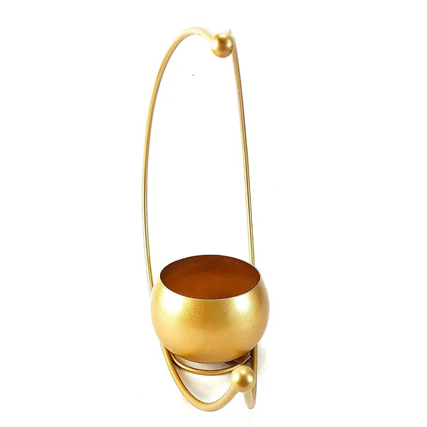 Gold_Crescent_Moon_Hanging_Planter_With_Metal_Stand