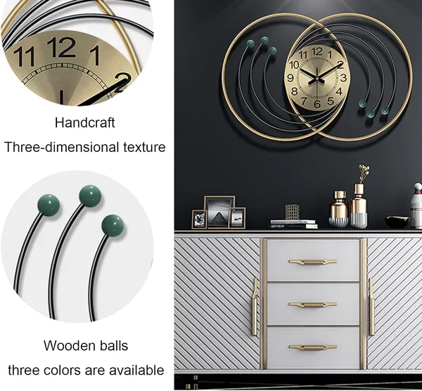 Gold_And_Brown_Modern_Decorative_Wall_Clock_With_D_Metal_Rings_And_Wooden_Ball_Accents