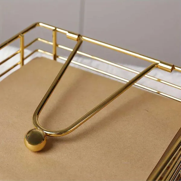 Gold_Wire_Napkin_Holder_With_Coaster