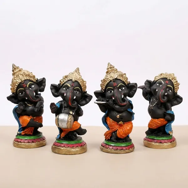 Black_Ganesha_Set_Of_4_Ideal_For_Gifting_And_Home_Decor_7_X_7_X_15_Cm